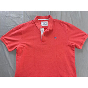 Southern Tide Skipjack Pique Cotton Polo Shirt. Washed Red, Men's Size M? EUC!!